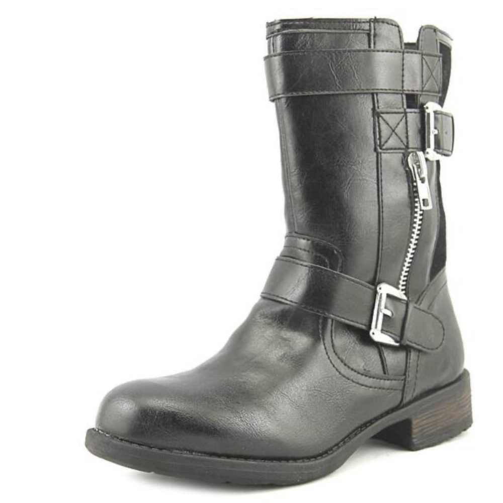 Sugar Ravin Vegan Leather Moto Boot
